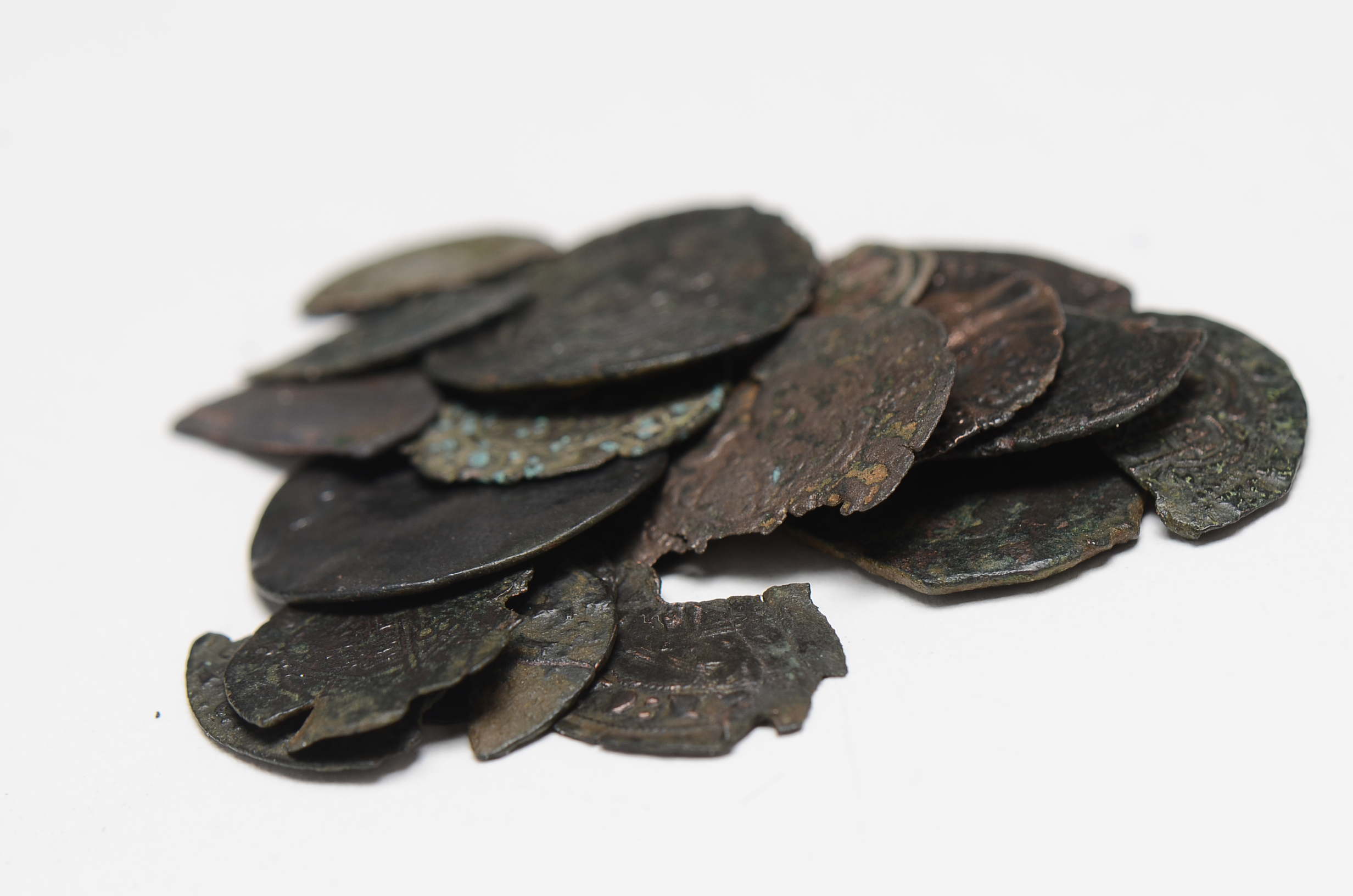 Lot of Medieval Spanish Coins and Fragments