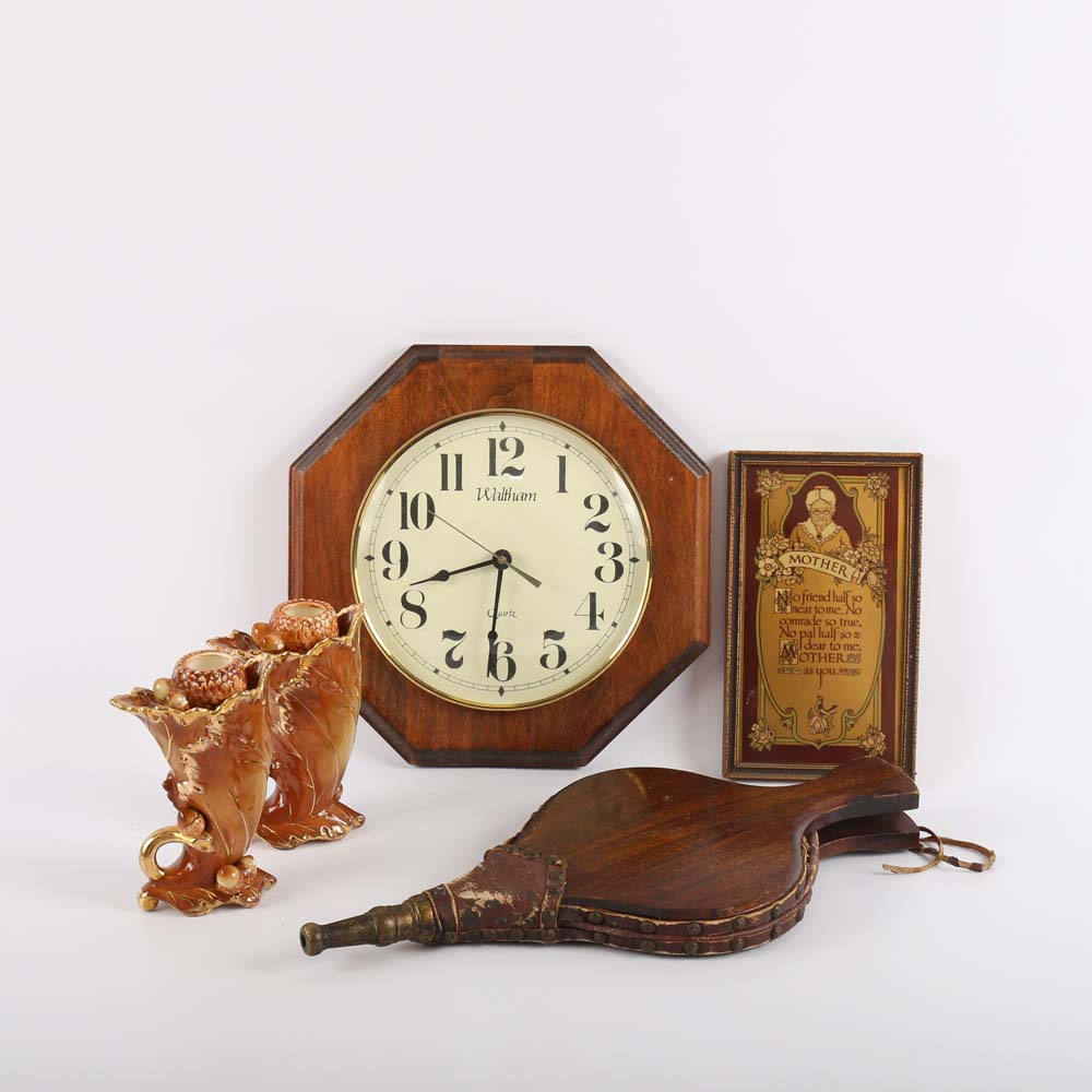 Vintage Decor Including Bellows