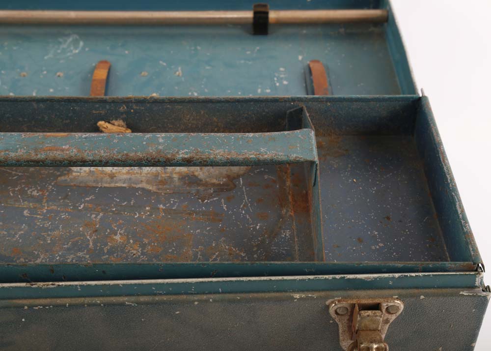 Vintage Toolbox and Vintage Tackle box