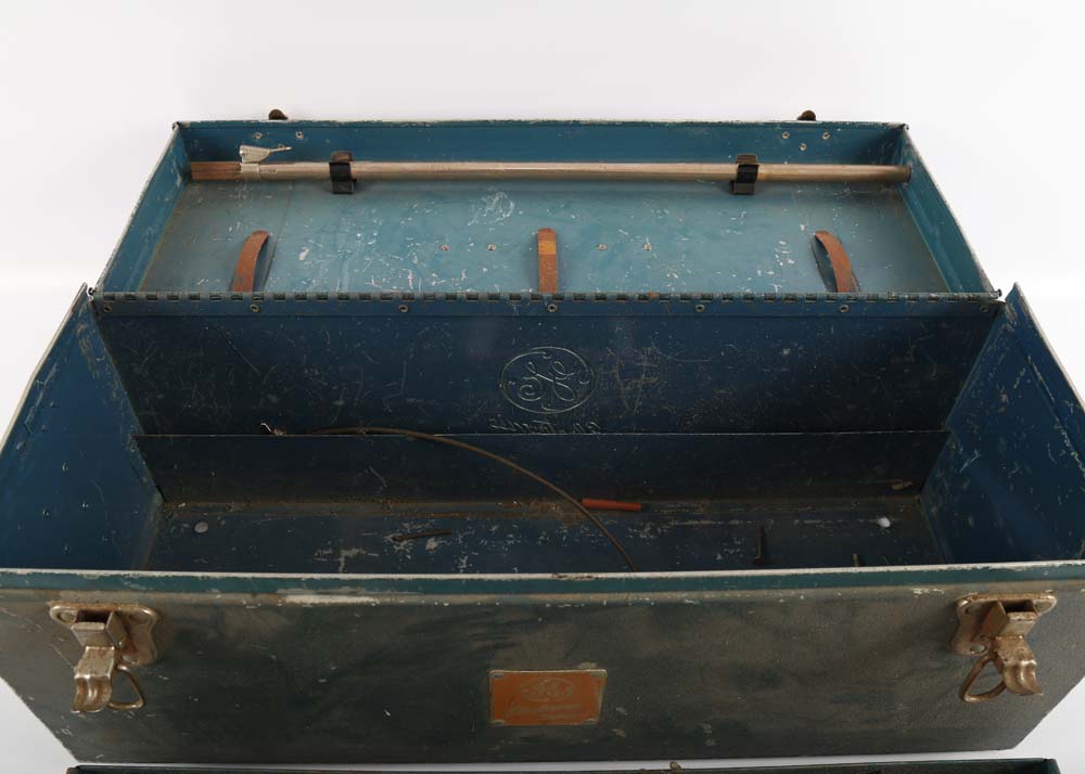 Vintage Toolbox and Vintage Tackle box