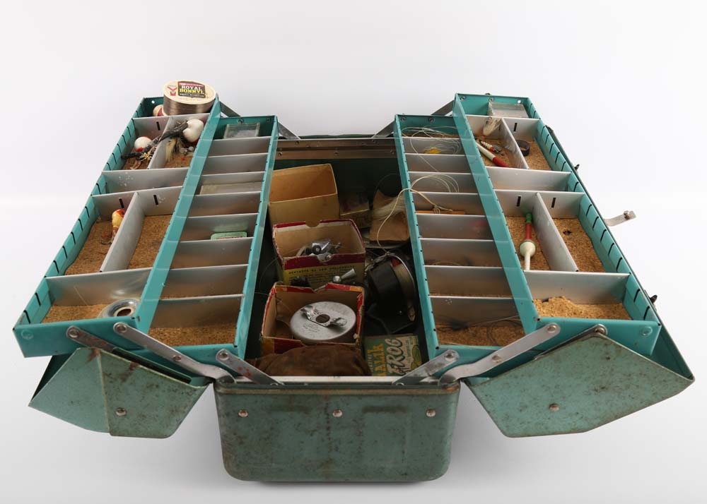 Vintage Toolbox and Vintage Tackle box