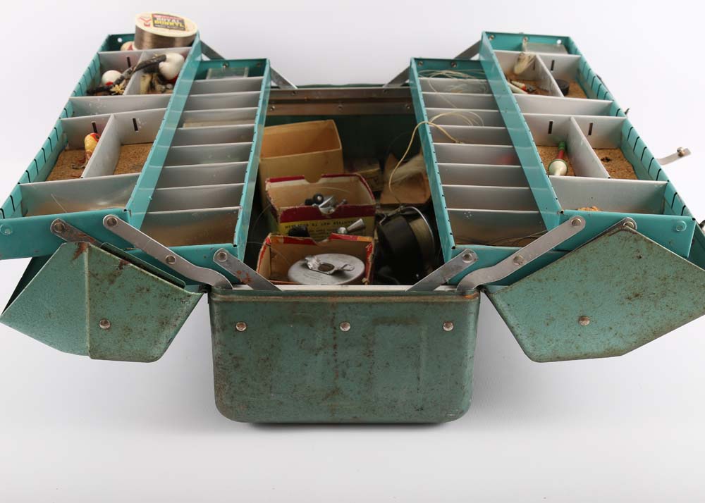 Vintage Toolbox and Vintage Tackle box