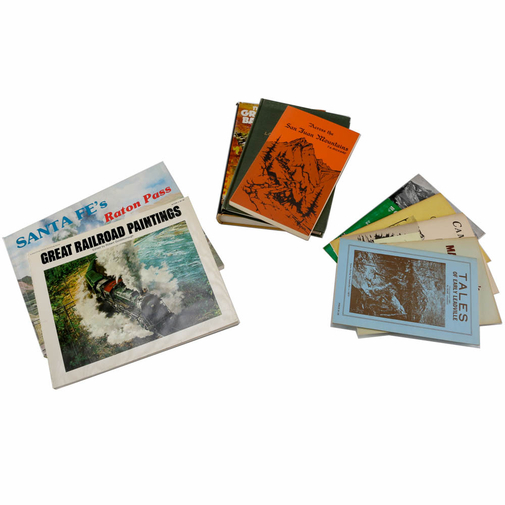 Assortment of 1960s and 70s Railroad Books