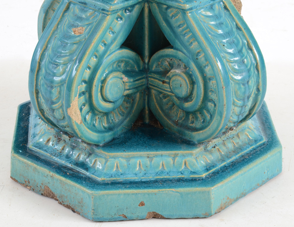 Antique Faience Architectural Finial