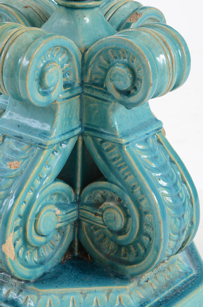 Antique Faience Architectural Finial