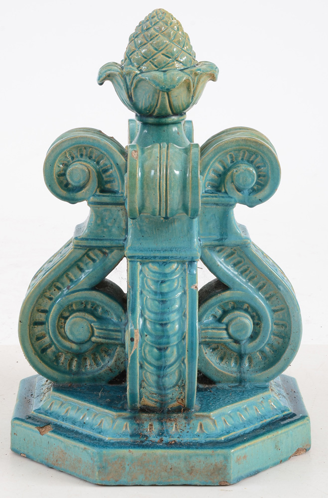 Antique Faience Architectural Finial