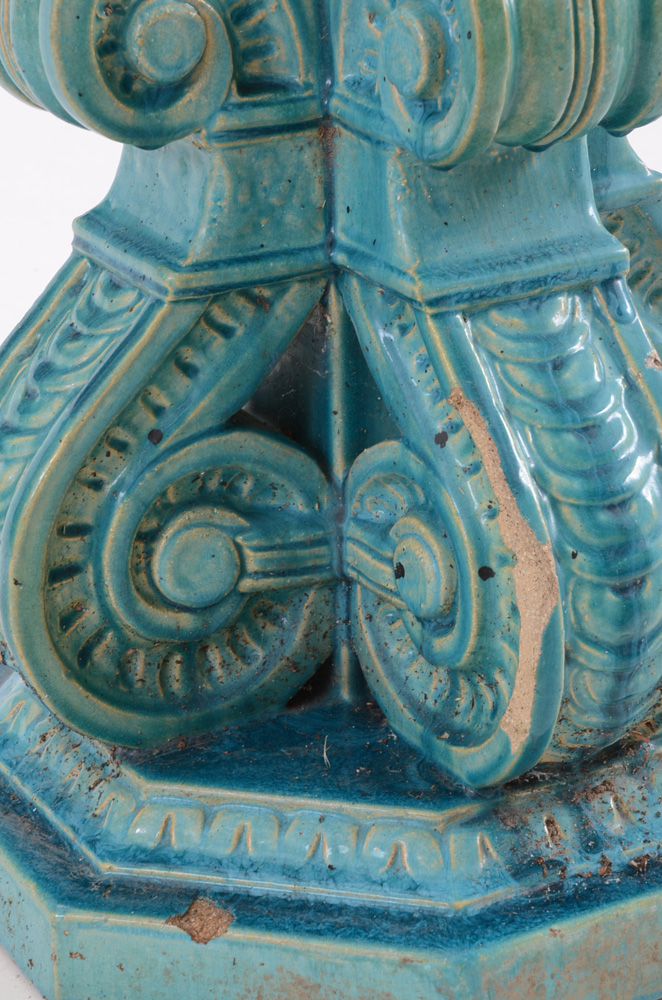 Antique Faience Architectural Finial
