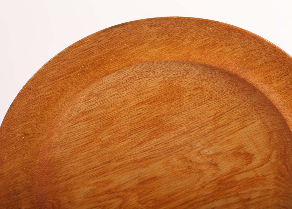 Set of 1970s Wooden Charges and DInner Plates