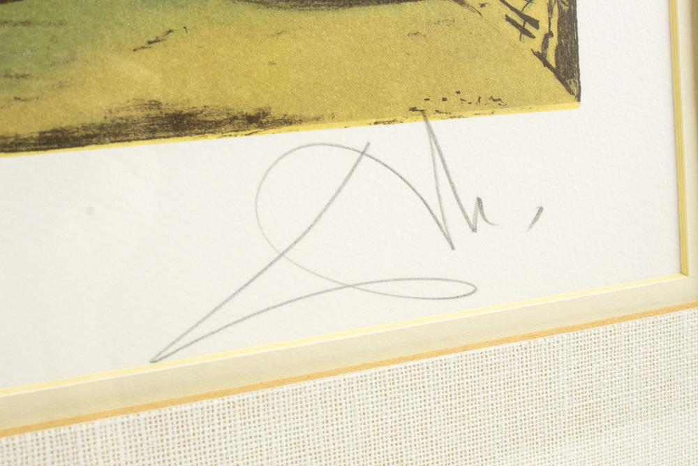 Limited Edition Signed Lithograph After Salvador Dali
