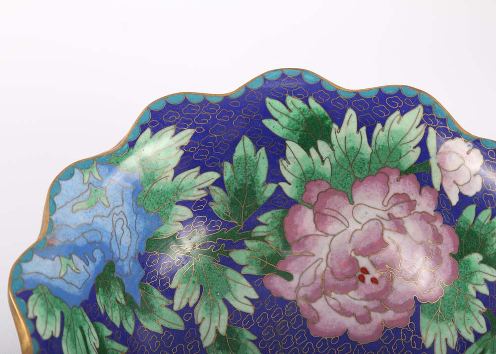 Chinese Cloisonné Plates
