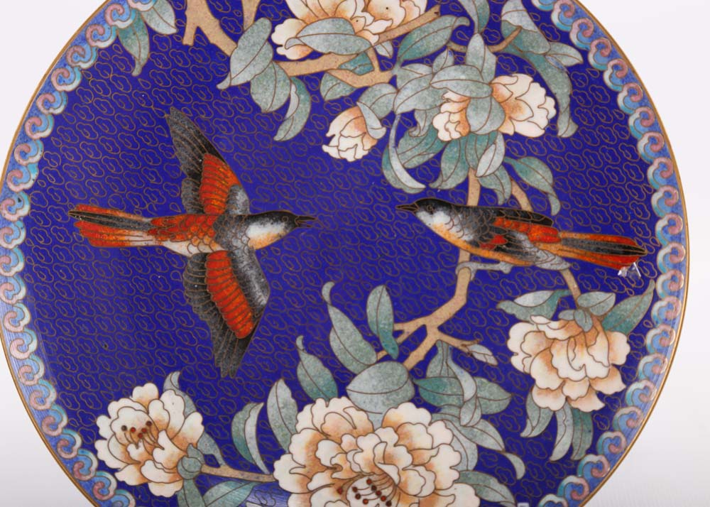 Chinese Cloisonné Plates