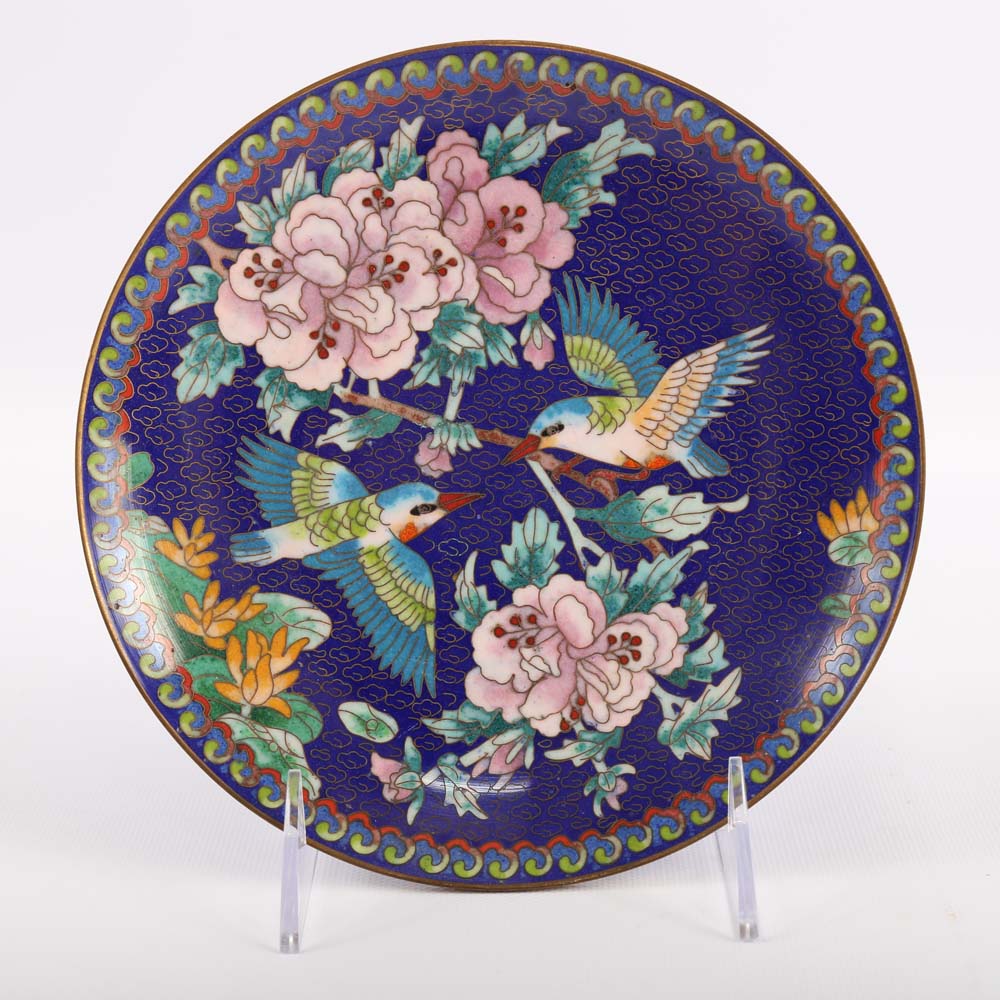 Chinese Cloisonné Plates