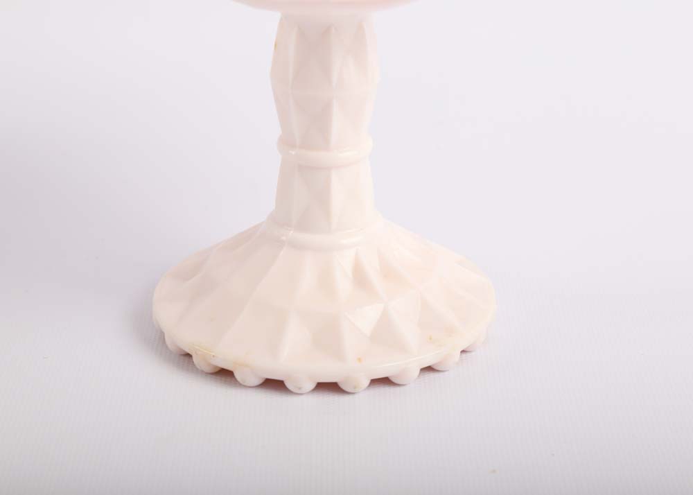 Jeanette "Shell Pink" Milk Glass