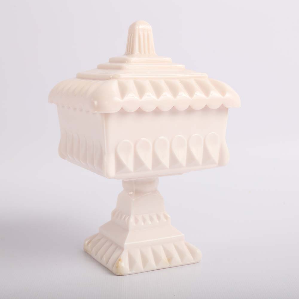 Jeanette "Shell Pink" Milk Glass