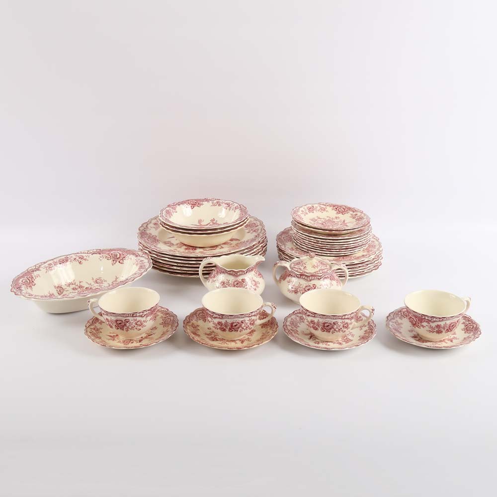 Assortment of Crown Ducal Bristol Transferware