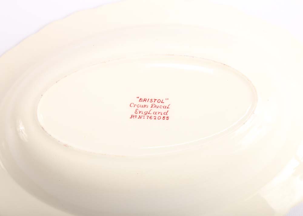 Assortment of Crown Ducal Bristol Transferware