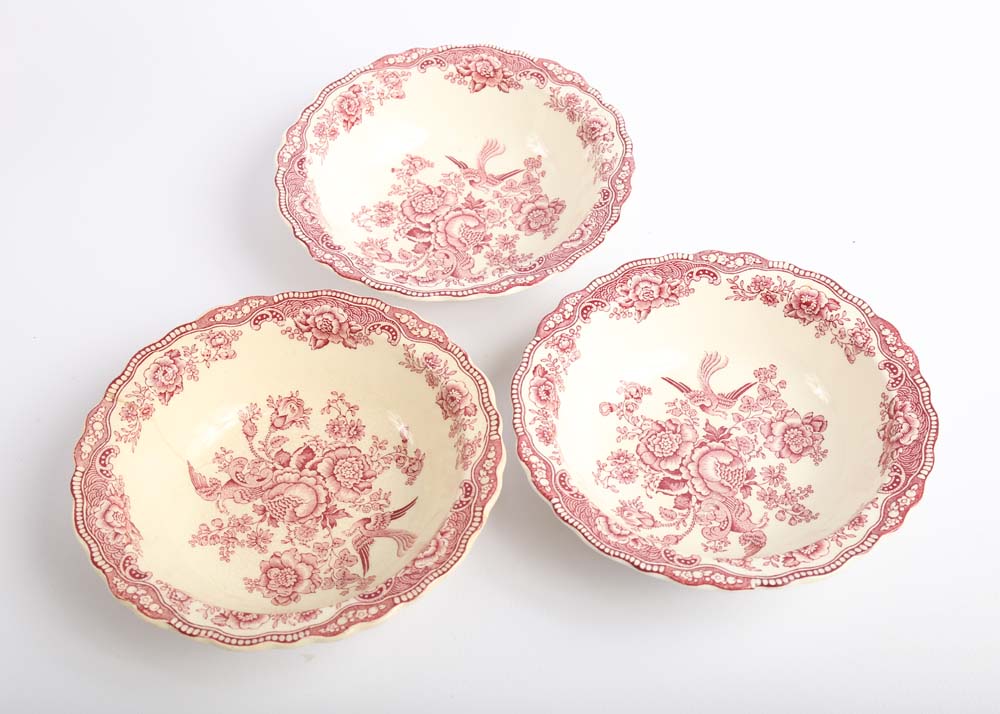 Assortment of Crown Ducal Bristol Transferware