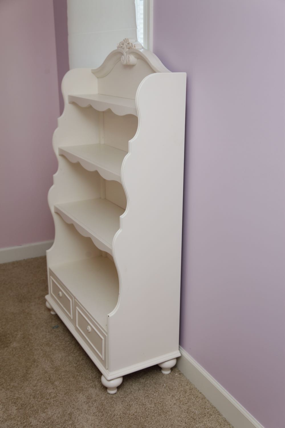 White Painted Bookcase