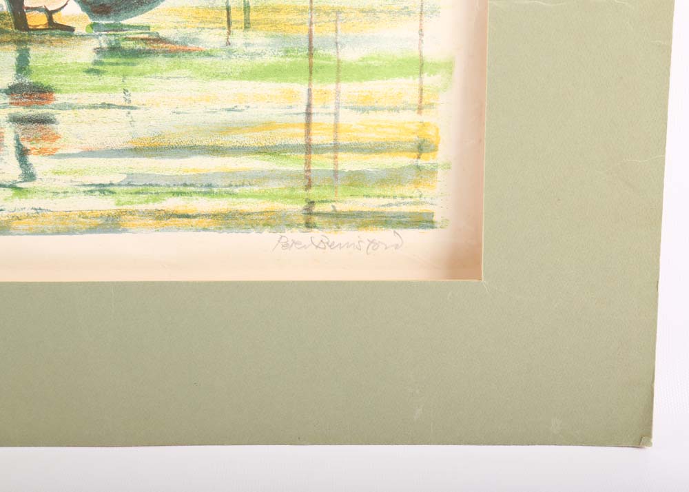 Peter Bernston Signed Limited Edition Offset Lithograph