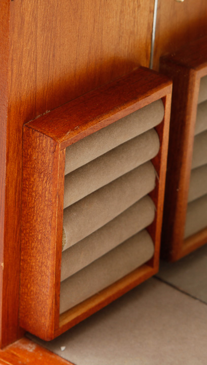 Vintage Wooden Heart Motif Jewelry Box