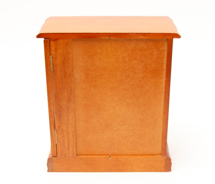 Vintage Wooden Heart Motif Jewelry Box