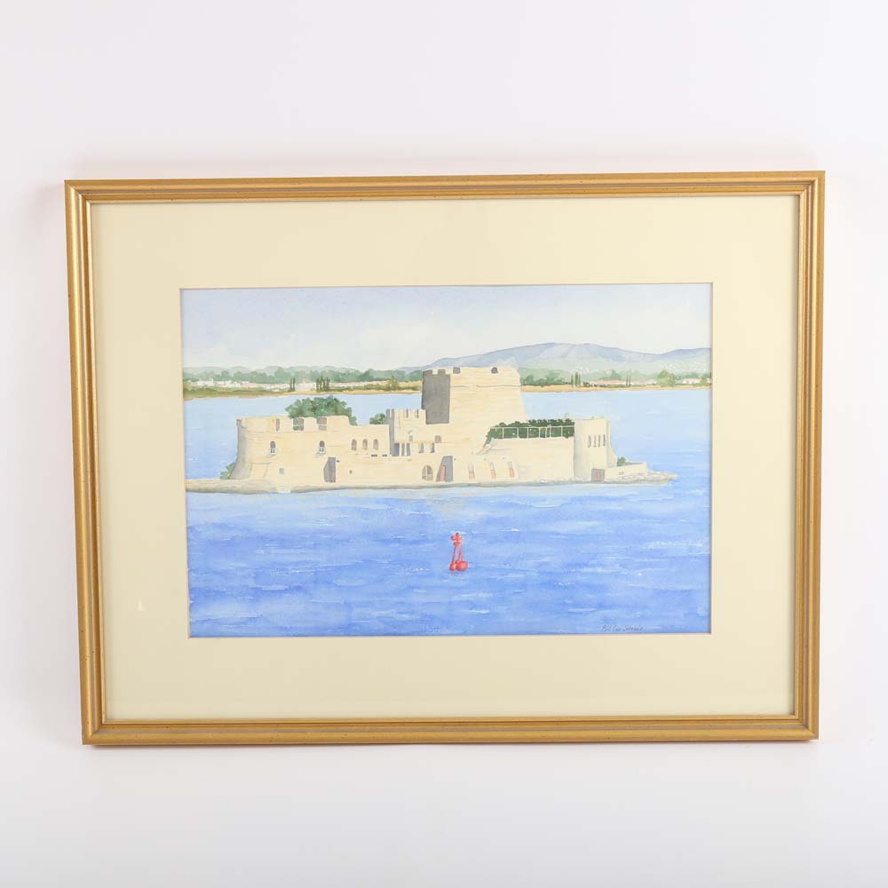 Billie Steele Signed Original Watercolor