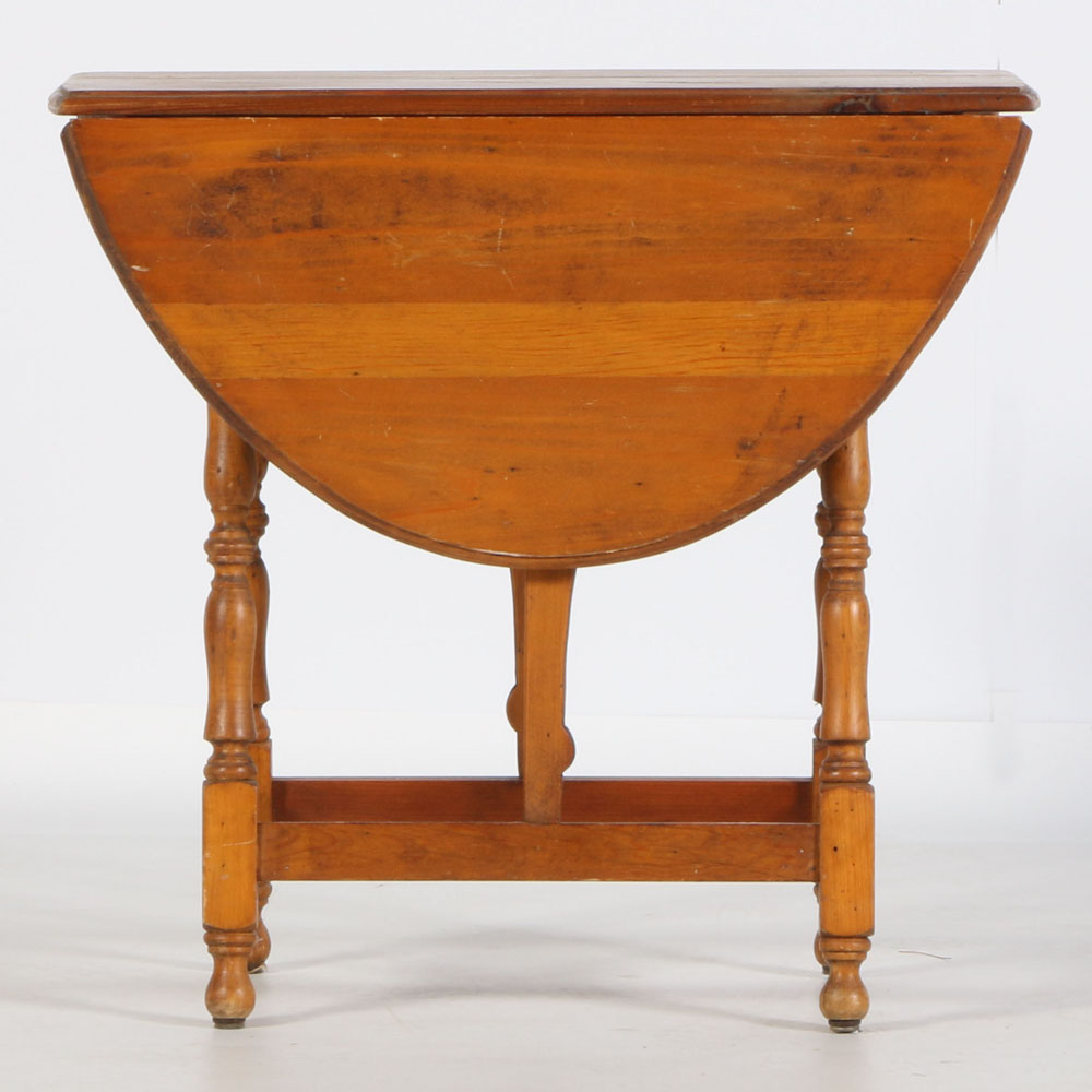 Vintage Oval Drop Leaf Table