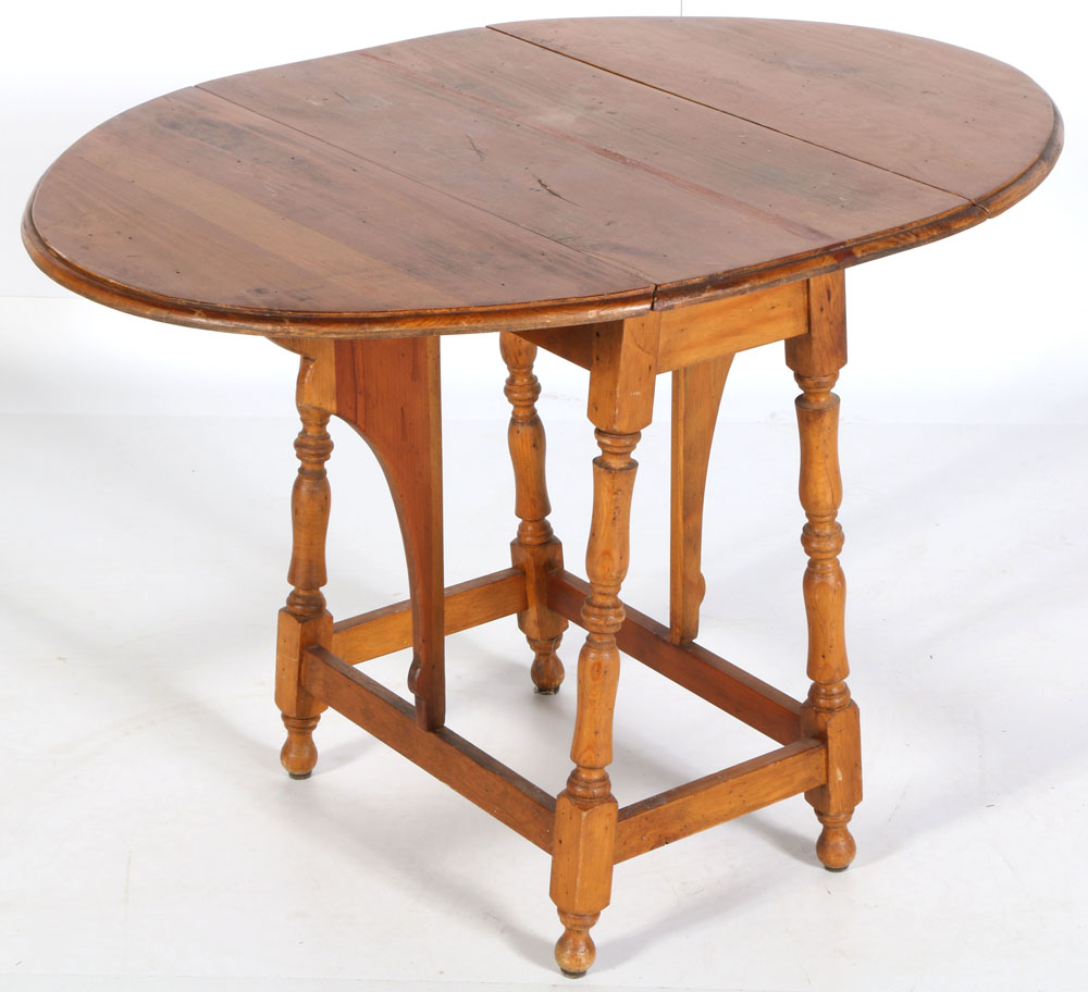 Vintage Oval Drop Leaf Table