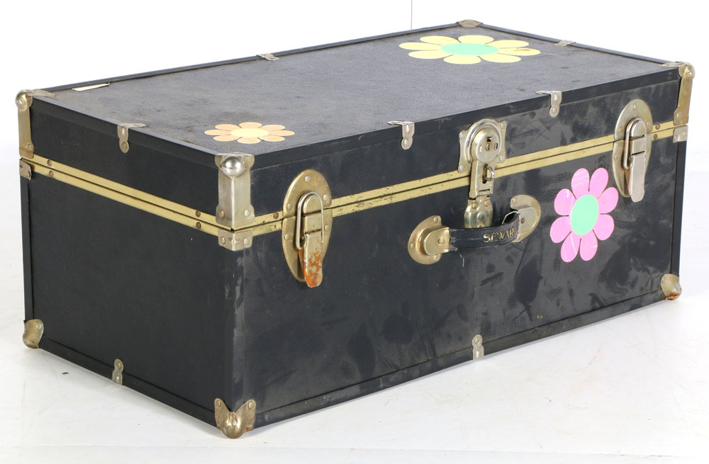 Vintage Trunk Full of Fabric