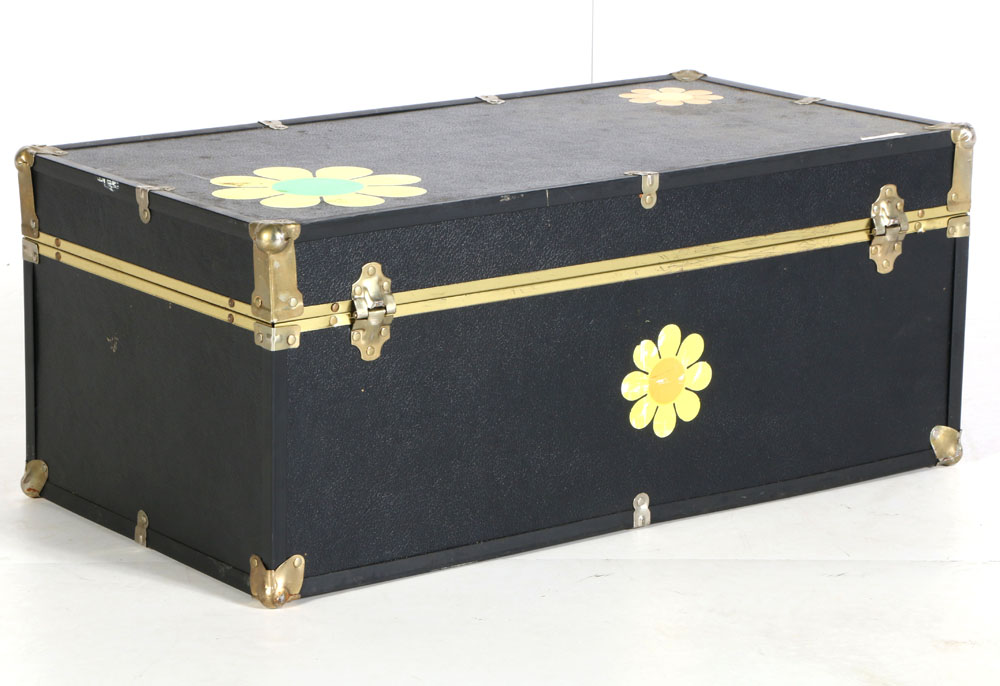 Vintage Trunk Full of Fabric