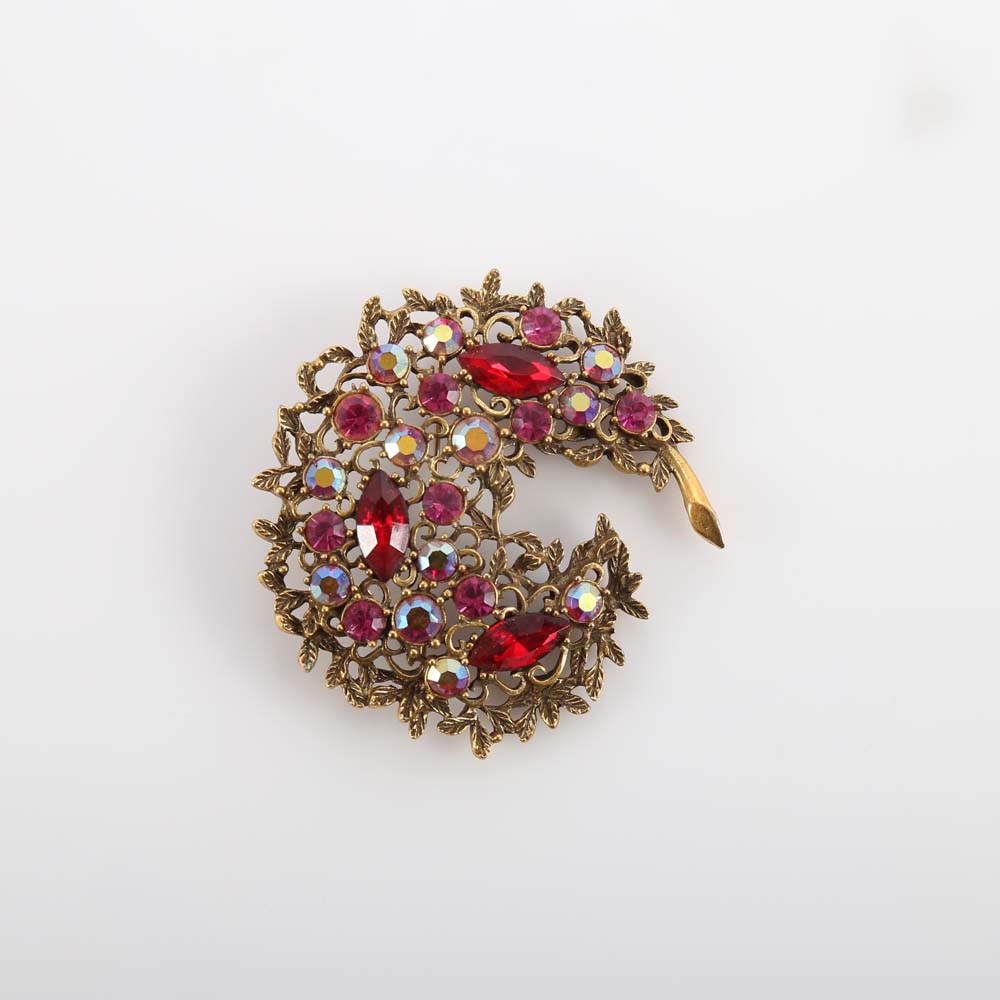 Costume Rhinestone Brooches including Emmons and Weiss