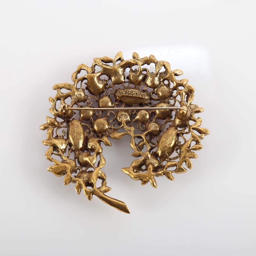 Costume Rhinestone Brooches including Emmons and Weiss