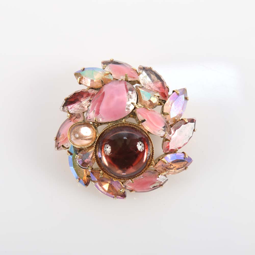 Costume Rhinestone Brooches including Emmons and Weiss