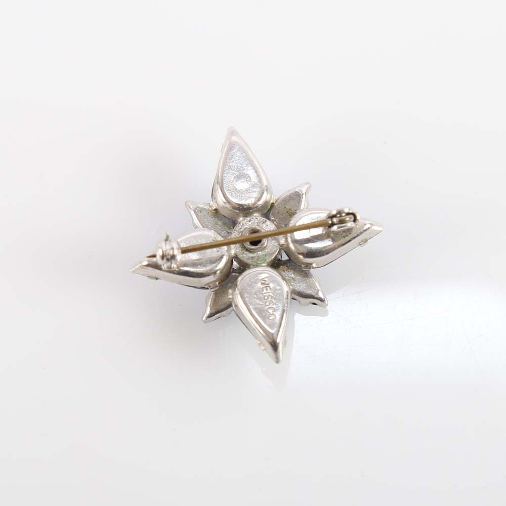 Costume Rhinestone Brooches including Emmons and Weiss