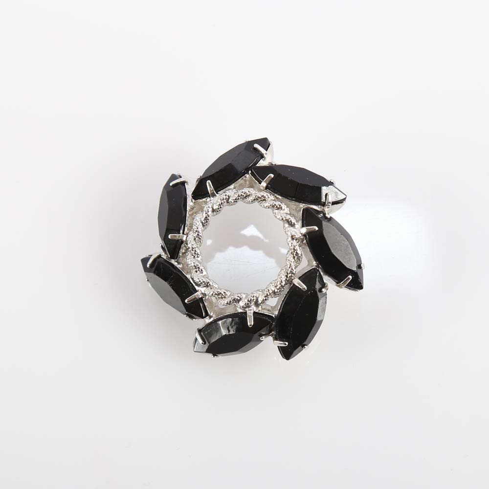 Group of Silver Tone Brooches Including Lisner