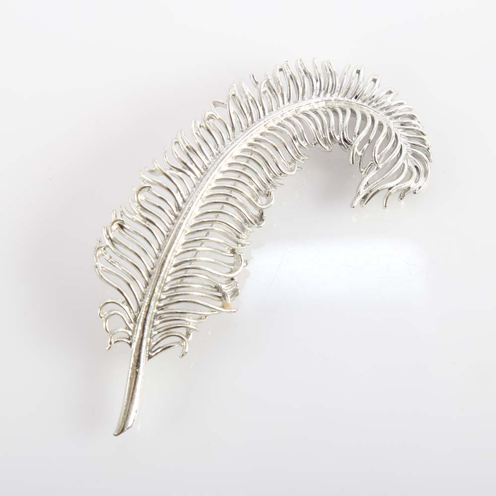 Group of Silver Tone Brooches Including Lisner