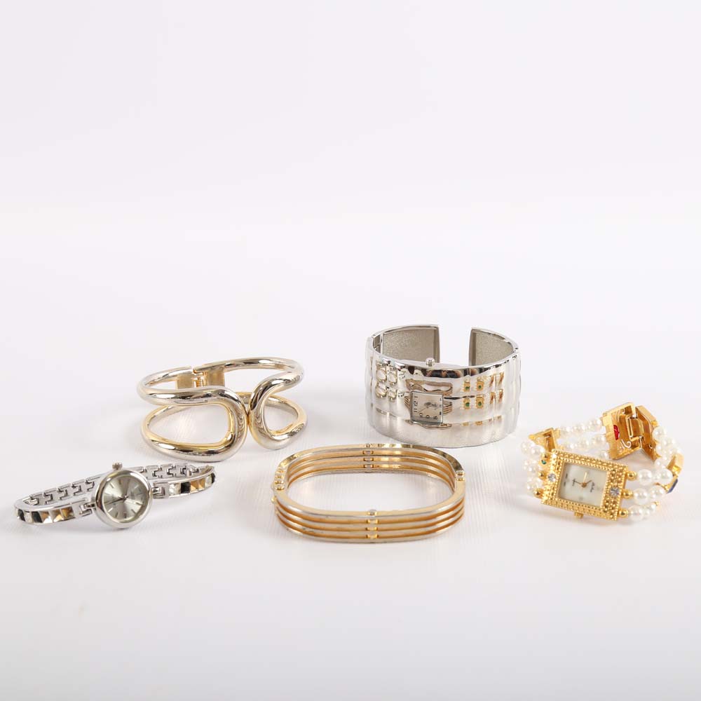 Costume Watch and Bangle Assortment