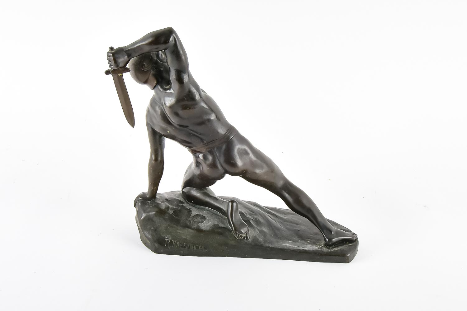 Signed 'R. Kaesbach' Bronze Sculpture