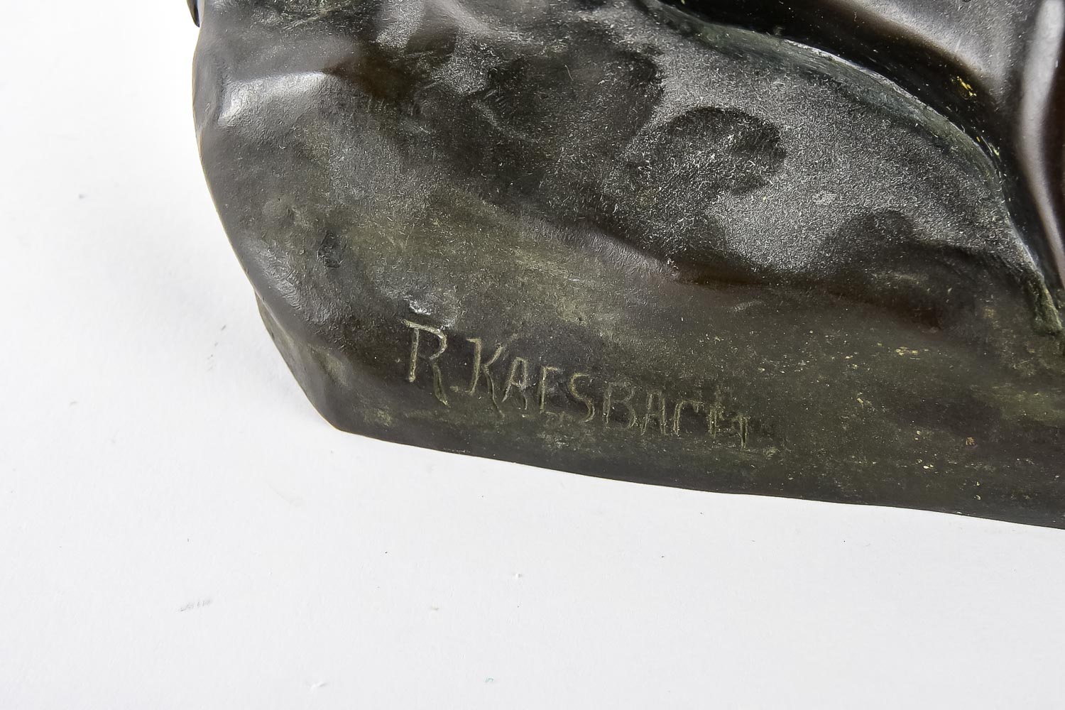 Signed 'R. Kaesbach' Bronze Sculpture