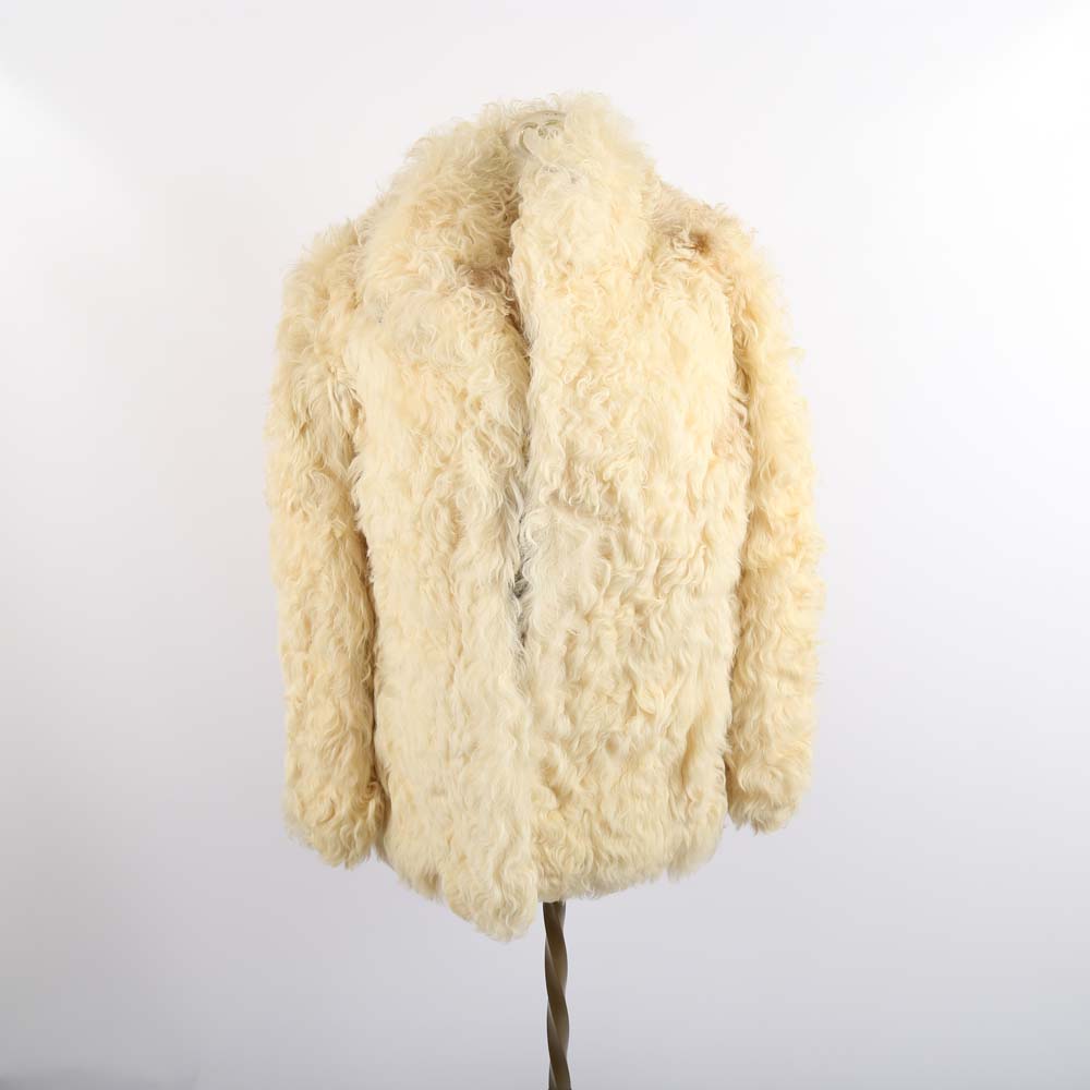 Ivory Lamb Fur Jacket