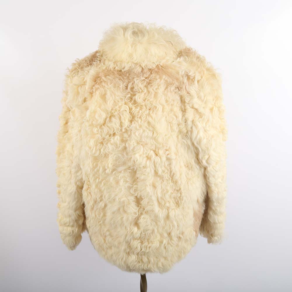 Ivory Lamb Fur Jacket