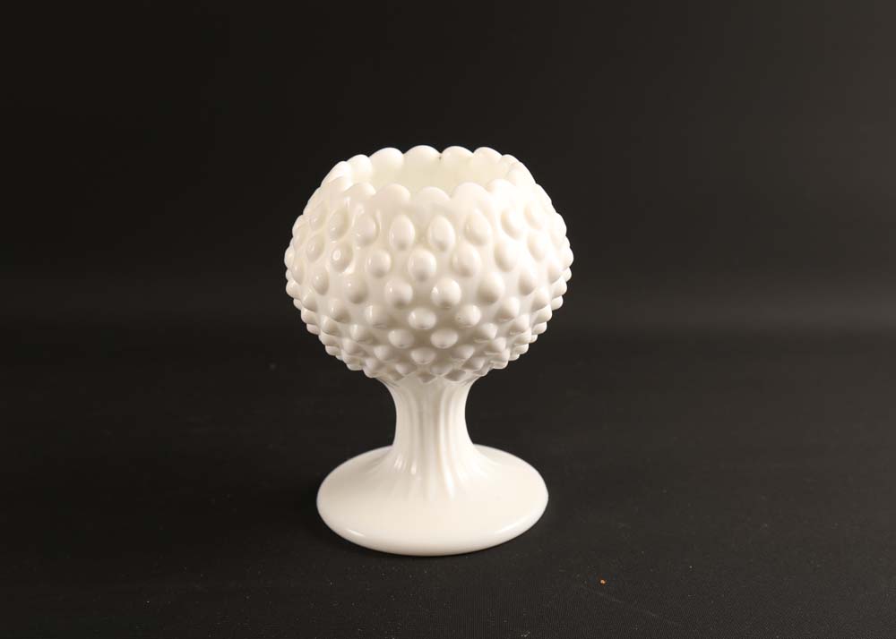 Assortment of Vintage Milk Glass