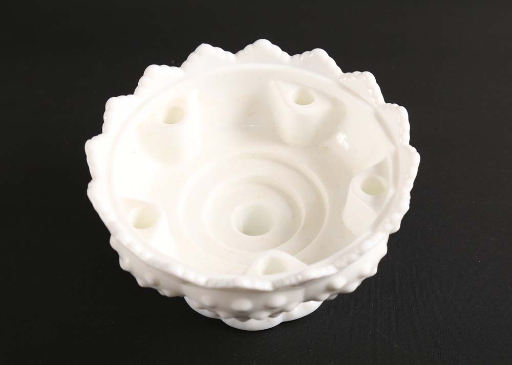 Assortment of Vintage Milk Glass