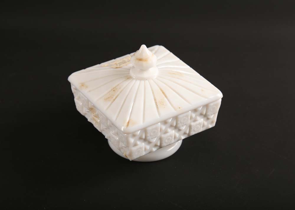 Assortment of Vintage Milk Glass