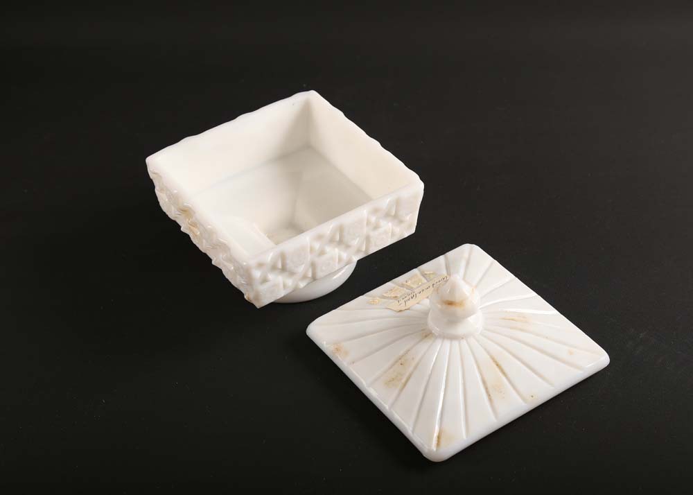 Assortment of Vintage Milk Glass