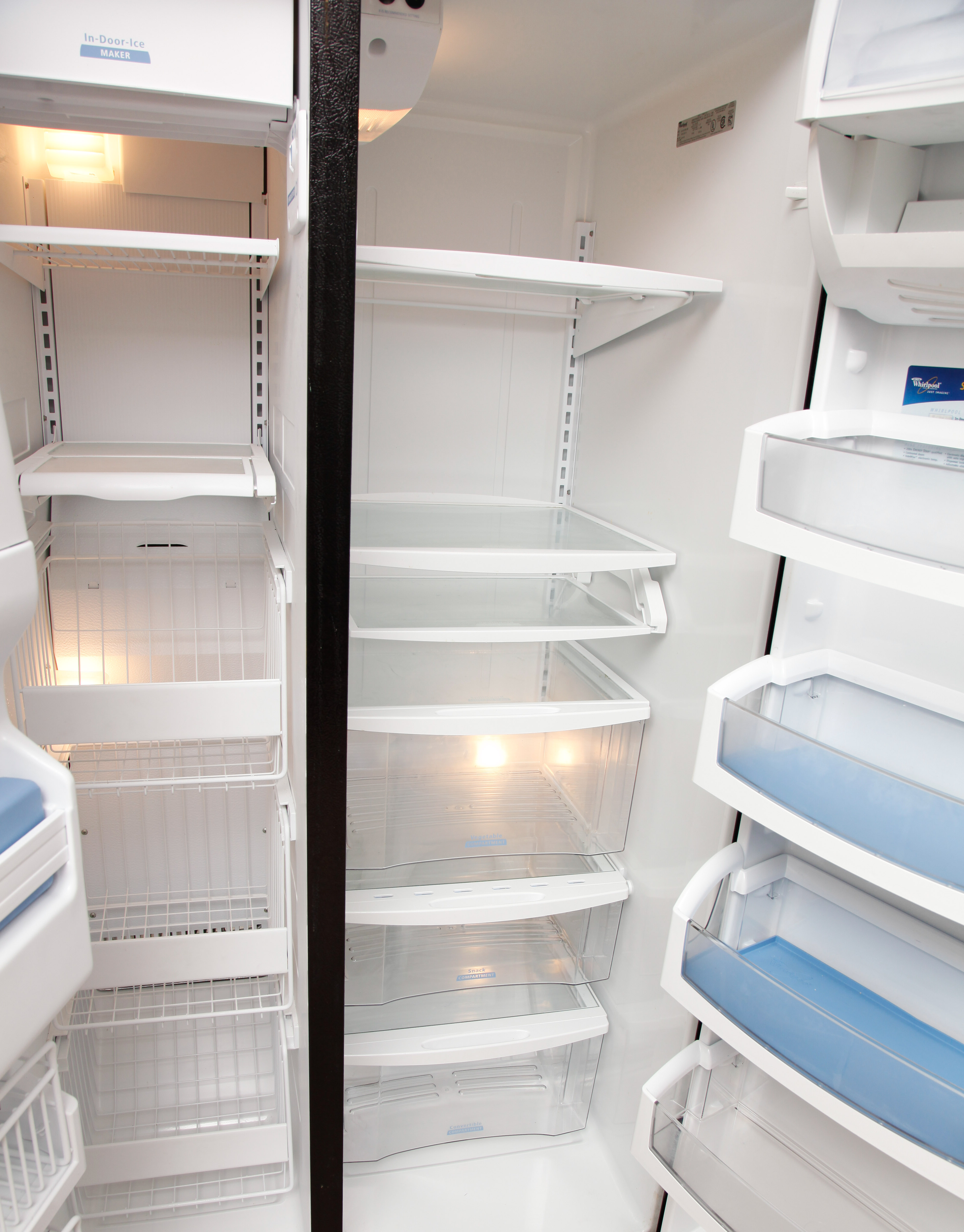 Silver "Whirlpool Gold" Refrigerator with Conquest Ice Filter