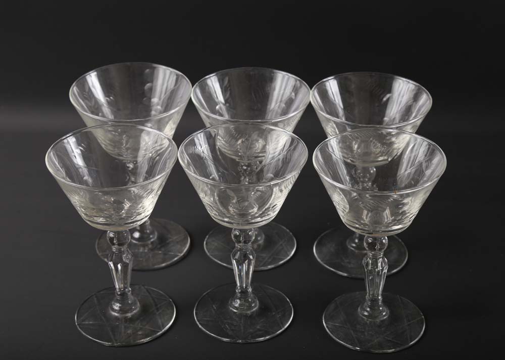Cut Glass Stemware