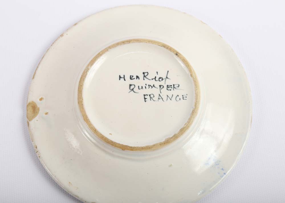 Vintage Henriot Quimper Cups and Saucers