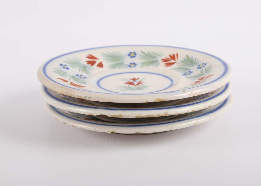 Vintage Henriot Quimper Cups and Saucers