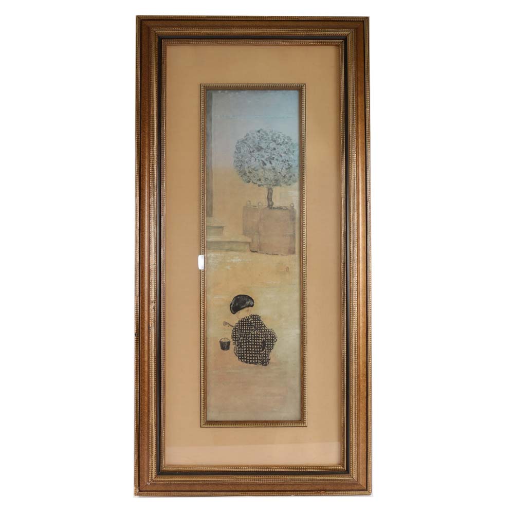 Pierre Bonnard "L Enfant Au Seau" Framed Offset Lithograph